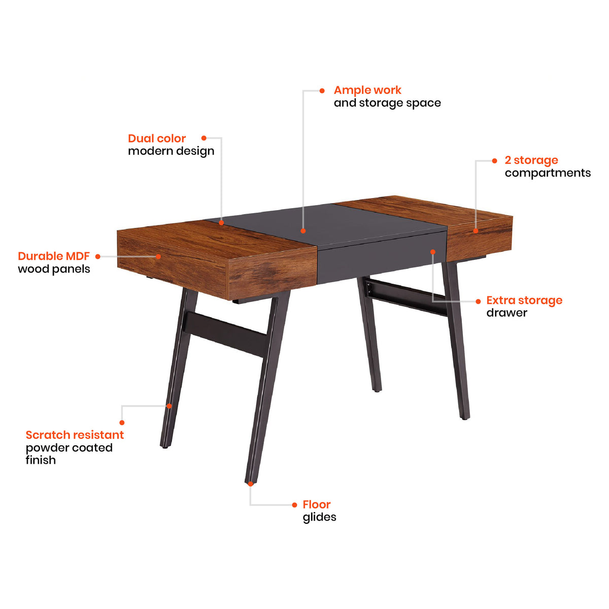 Expandable Computer Desk – Office Tailor