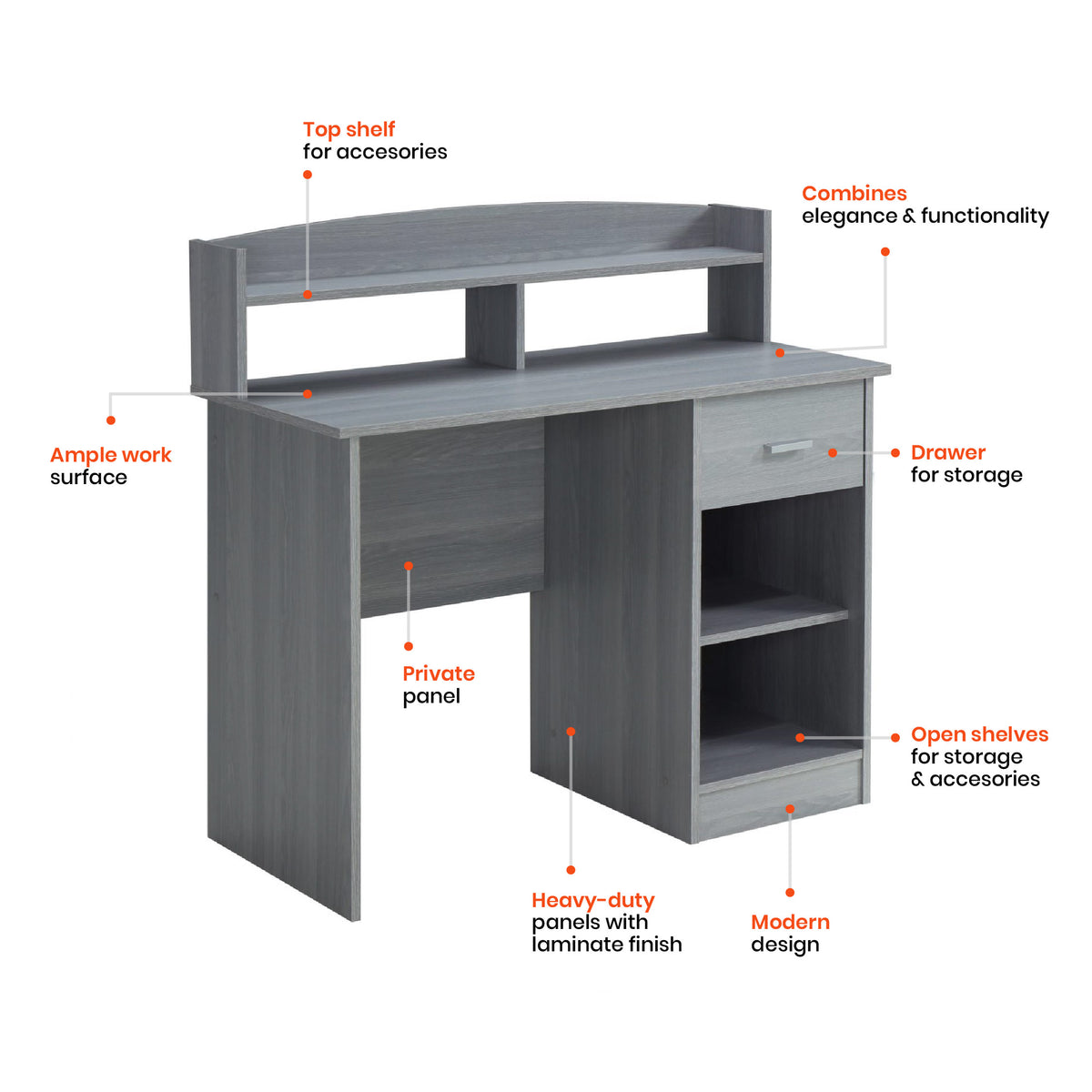 Essential Computer Desk – Office Tailor