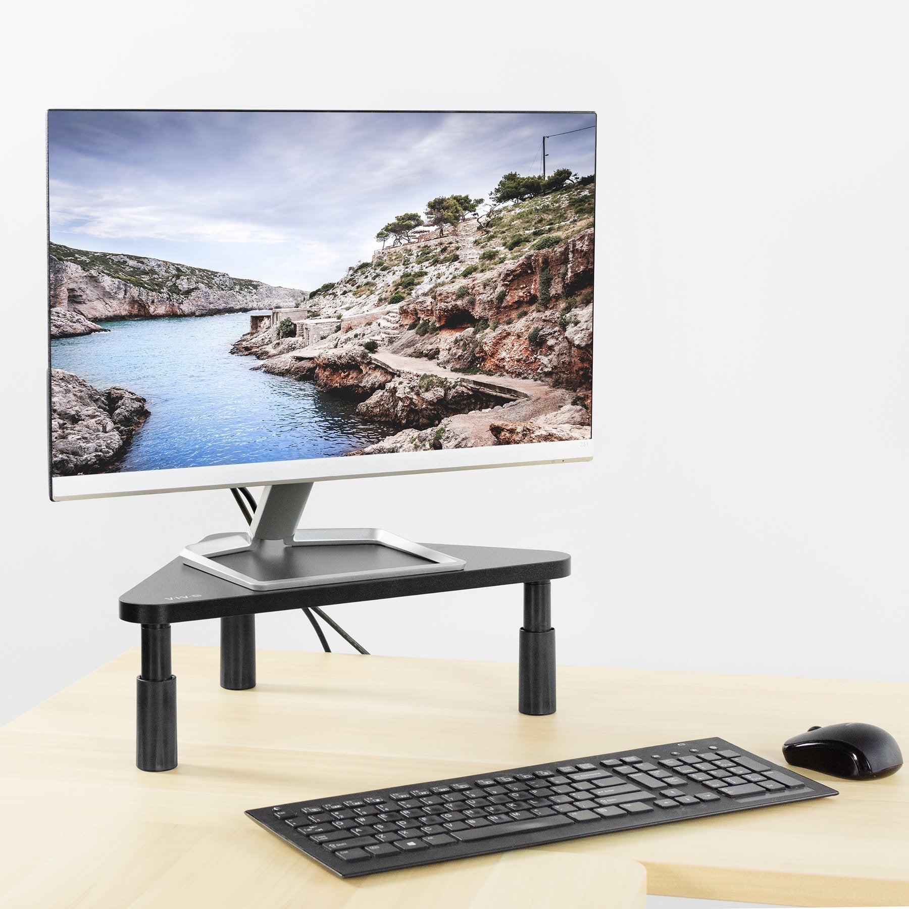Corner Riser Adjustable Corner Monitor Riser – Office Tailor